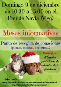 MESAS INFORMATIVAS Y RECOGIDA DE DONACIONES!